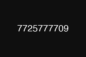 7725777709