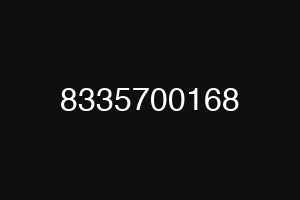 8335700168